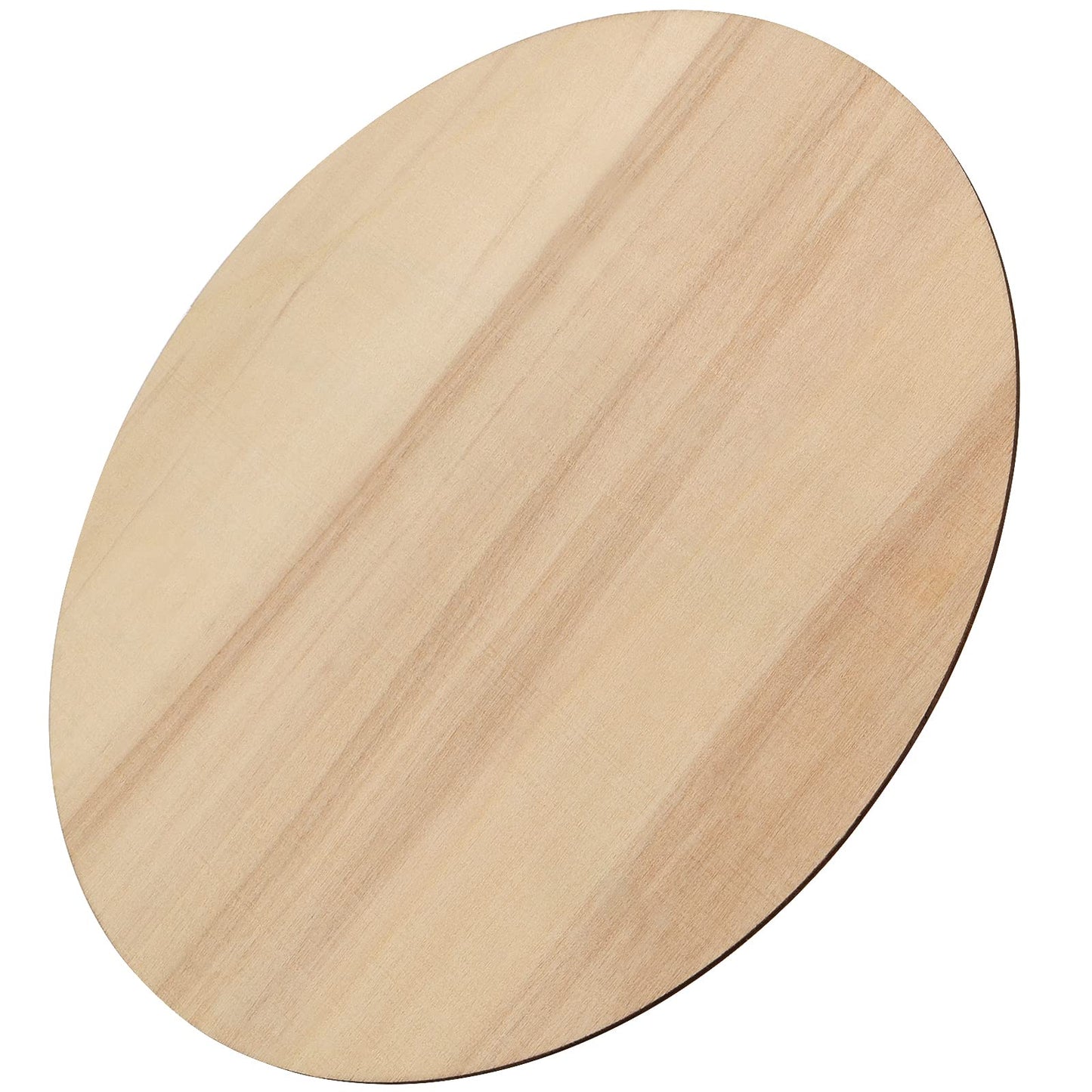 JAPCHET 30 Pieces 10 Inch Round Wood Circles, 1/8 Thick Blank Unfinished Wooden Rounds, Round Wood Discs for Crafts, Door Hanger, Wood Sign