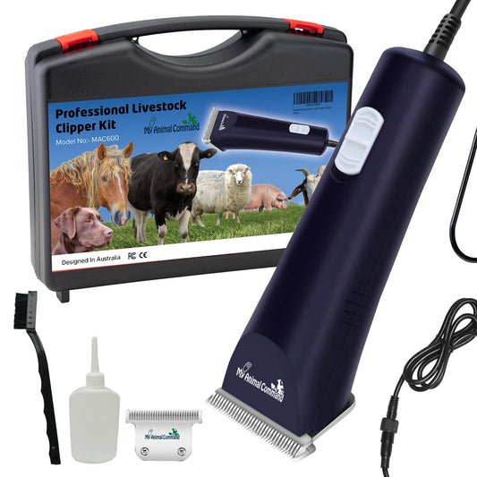 Professional Livestock Clippers for Grooming , Lightweight, Powerful Due to Our Innovative Brushless Motor, Thick Coats Trimmer for Sheep, Horses, Pigs, Farm Animals and Large and XL Dogs (Rescued)