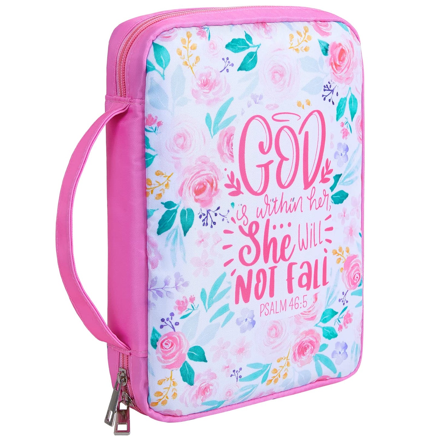 ICOSY Bible Cover Case for Women Girls Kids Bible Bag Case with Handle Kids Girls Bible Study Accessories Supplies