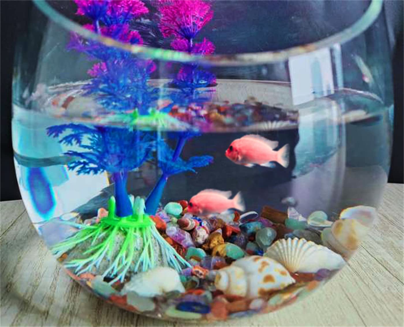ZHIYUXI Chakra Crystal Vase Filler Crystal Chips Stone for Decoration Succulent Plants Vase Fish Tank Gravel Crushed Crystals Chips Gemstone Polished Healing Crystals Quartz Home Decor Gem Stones