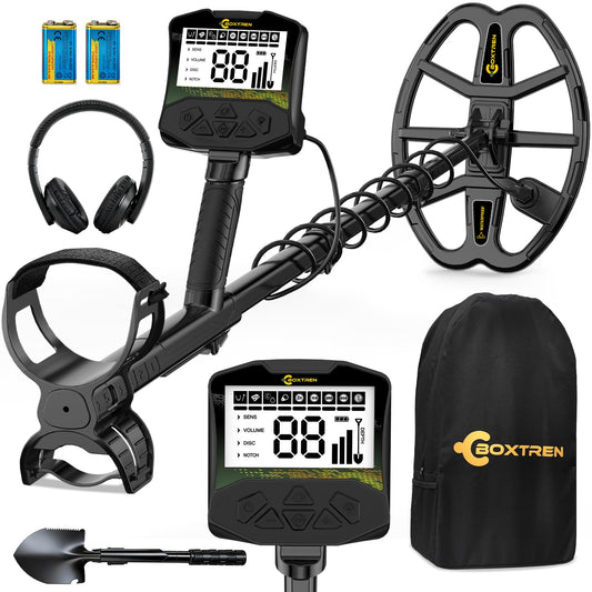 Metal Detector, Professional Metal Detector for Adults With High Accuracy 12.8" IP68 Waterproof Search Coil, Advanced DSP Chip, All Metal & Disc Modes for Beach&Outdoor Treasure Hunting, Gifts for Men