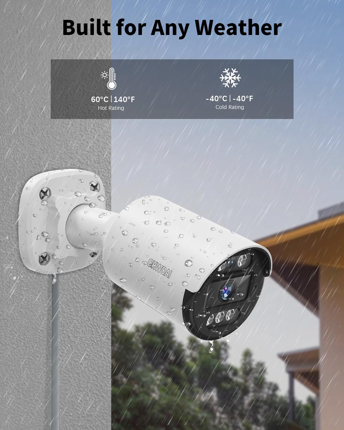 《80ft IR Night Vision & 5MP Super HD》Wired Security Camera System Outdoor, 5MP CCTV Cameras Systems with AI Motion Detection, Home Video Surveillance DVR Kits