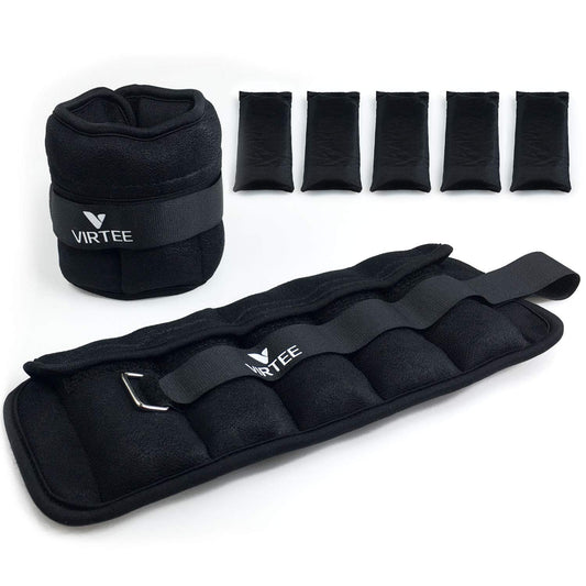 Adjustable Ankle Weights for Women Men Kids, Wrist Weight Set 1-5 lbs (1 Pair) with Removable Weight for Jogging, Walking, Gymnastic, Workout, 0.5-2.5 lbs Each Pack, 2 Pack