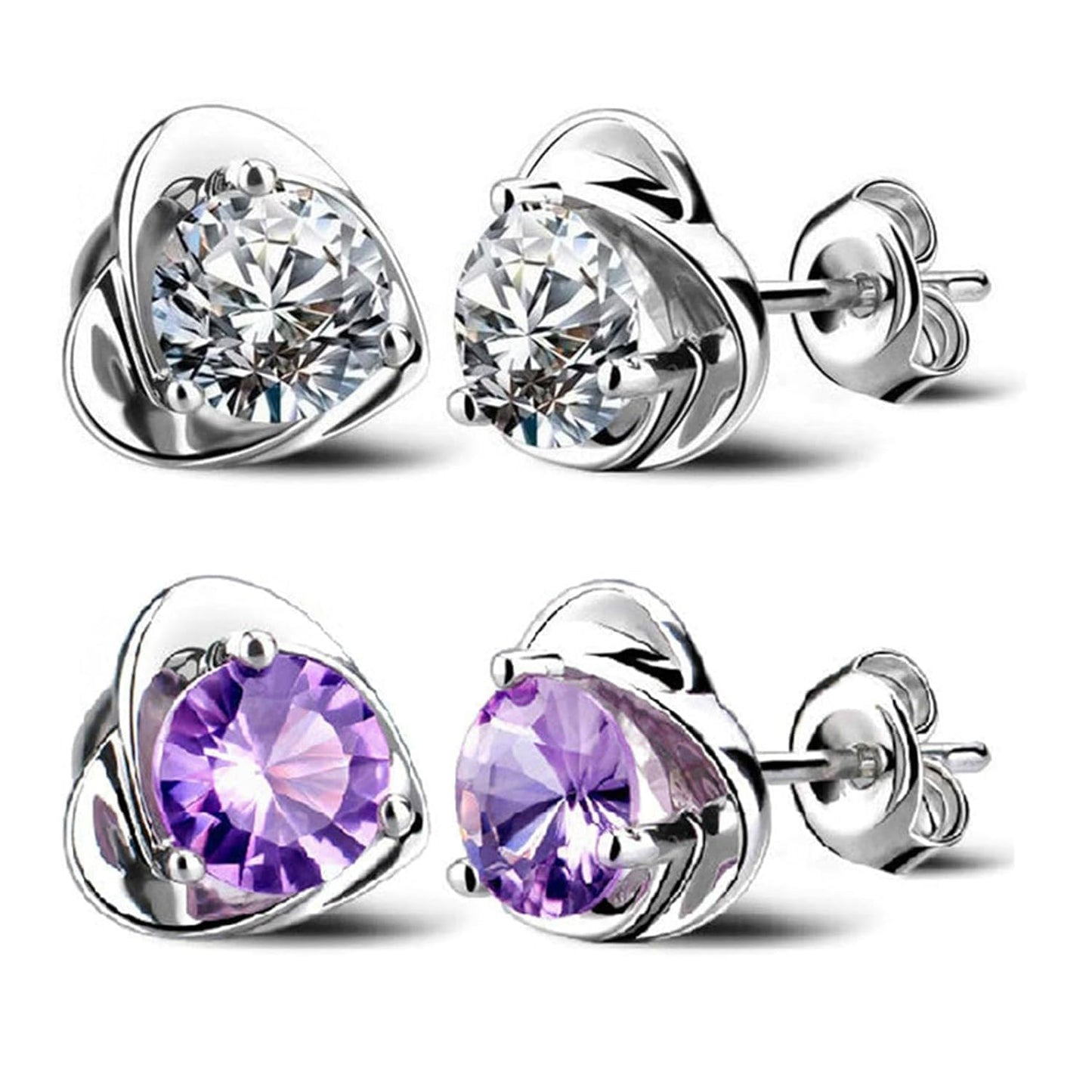 Lymphvity Earrings for Women Lymphatic Germanium Earrings Lymphatic Drainage Earrings Histone Lymphvity Acupuncture Therapy Earrings Lymph Cubic Zirconia Hoop Earrings Jewelry for Women (Set)
