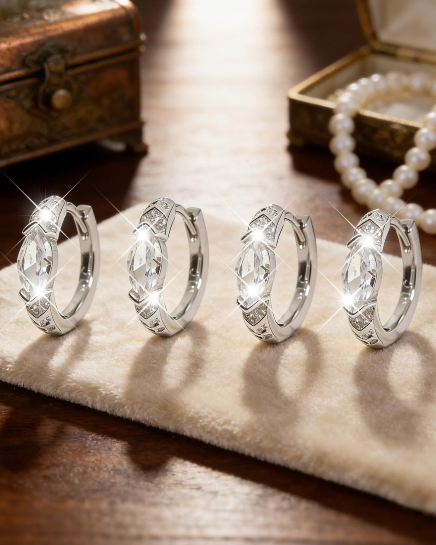 2 Pairs Lymphatic Earrings for Women Lymphvity Germanium Lymph Flow Drainage Earrings Acupuncture Therapy Hoop Crystal Dangle Ear-rings Rhinestone Jewelry Gifts