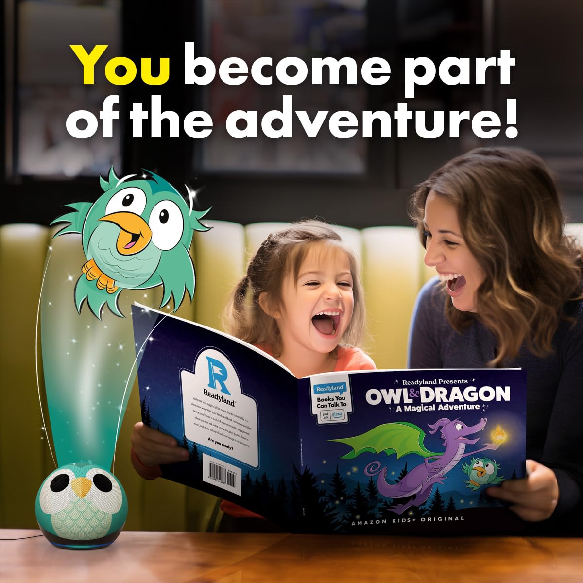 Owl & Dragon, A Magical Adventure (Readyland: an Alexa Interactive Book for Kids) – a Must-Have Accessory for your Echo (Books You Can Talk To)