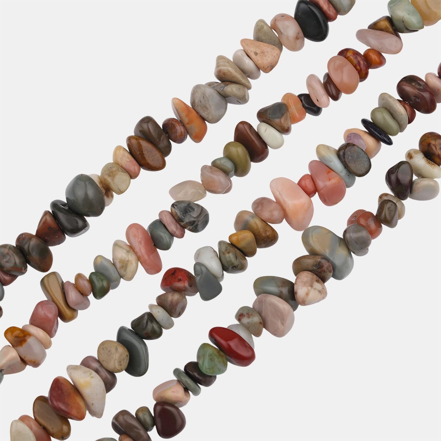 400pcs Natural Chip Stone Beads for Jewelry Making Alashan Agate 5-8mm Irregular Gemstones Healing Crystal Loose Rocks Bead Hole Drilled for Ring Earrings Necklace Bracelet Making DIY Art Crafts