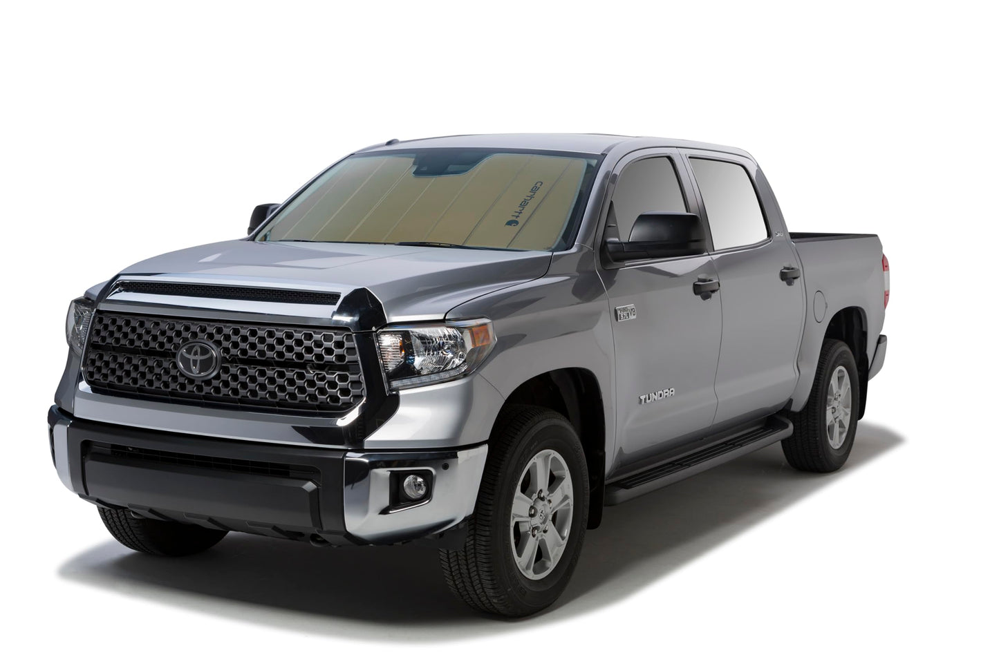 Covercraft Carhartt UVS100 Custom Windshield Sunscreen for 2019-2026 Chevrolet Silverado/GMC Sierra 1500, 2020-2026 2500/3500 - Brown