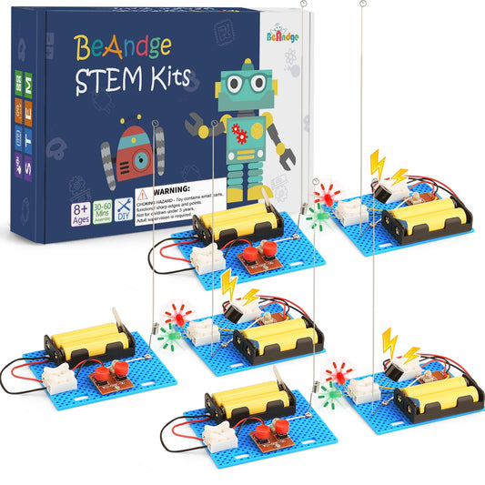 3 Set Telegraph STEM Kits Bulk, Science Kits for Kids Age 8-12, Engineering STEM Building Toys for Boys Ages 8-13, Crafts for Boys Girls 8-10, Build A Coding Robot 10-12