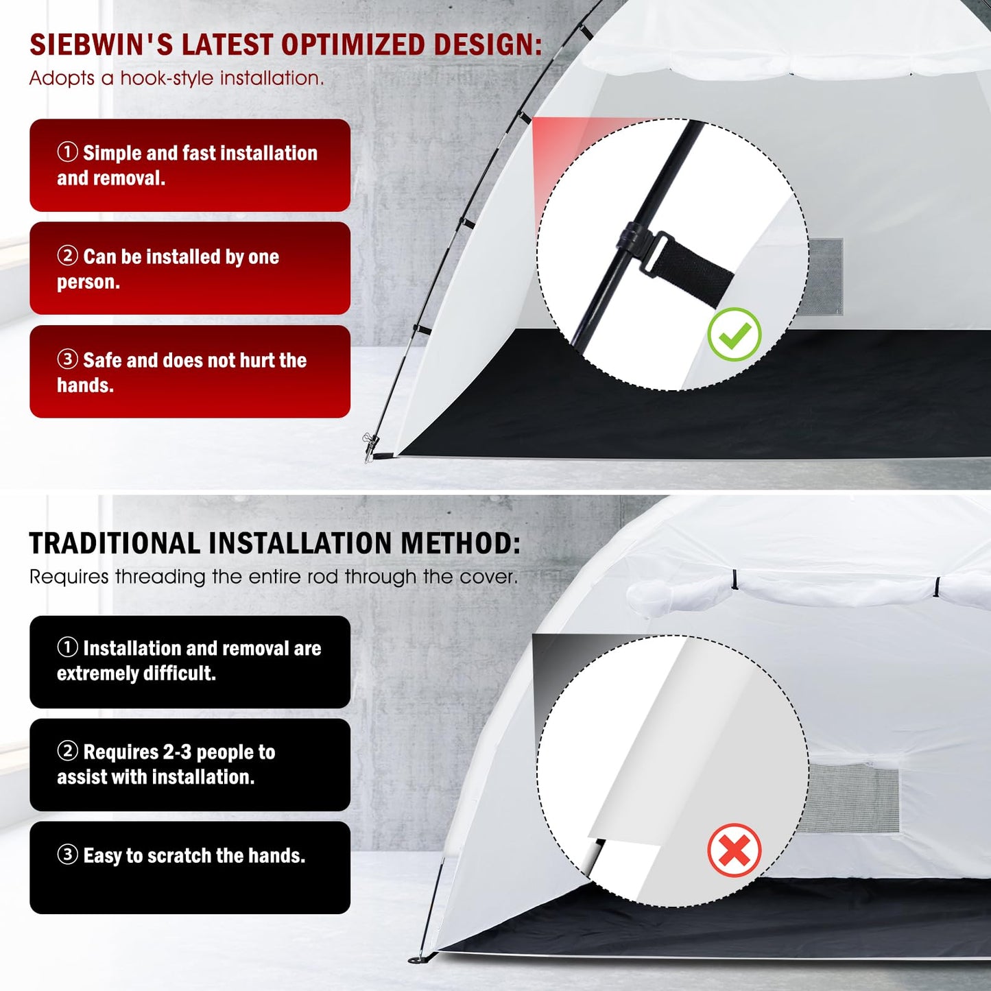Portable Paint Booth Tent,Siebwin 10(L)x10(W)x6.2(H)ft Spray Paint Tents with Built-in Floor & Mesh Screen & Windproof Hooks, Painting Tent Station for Furniture DIY Hobby Tool, Spray Paint Shelter