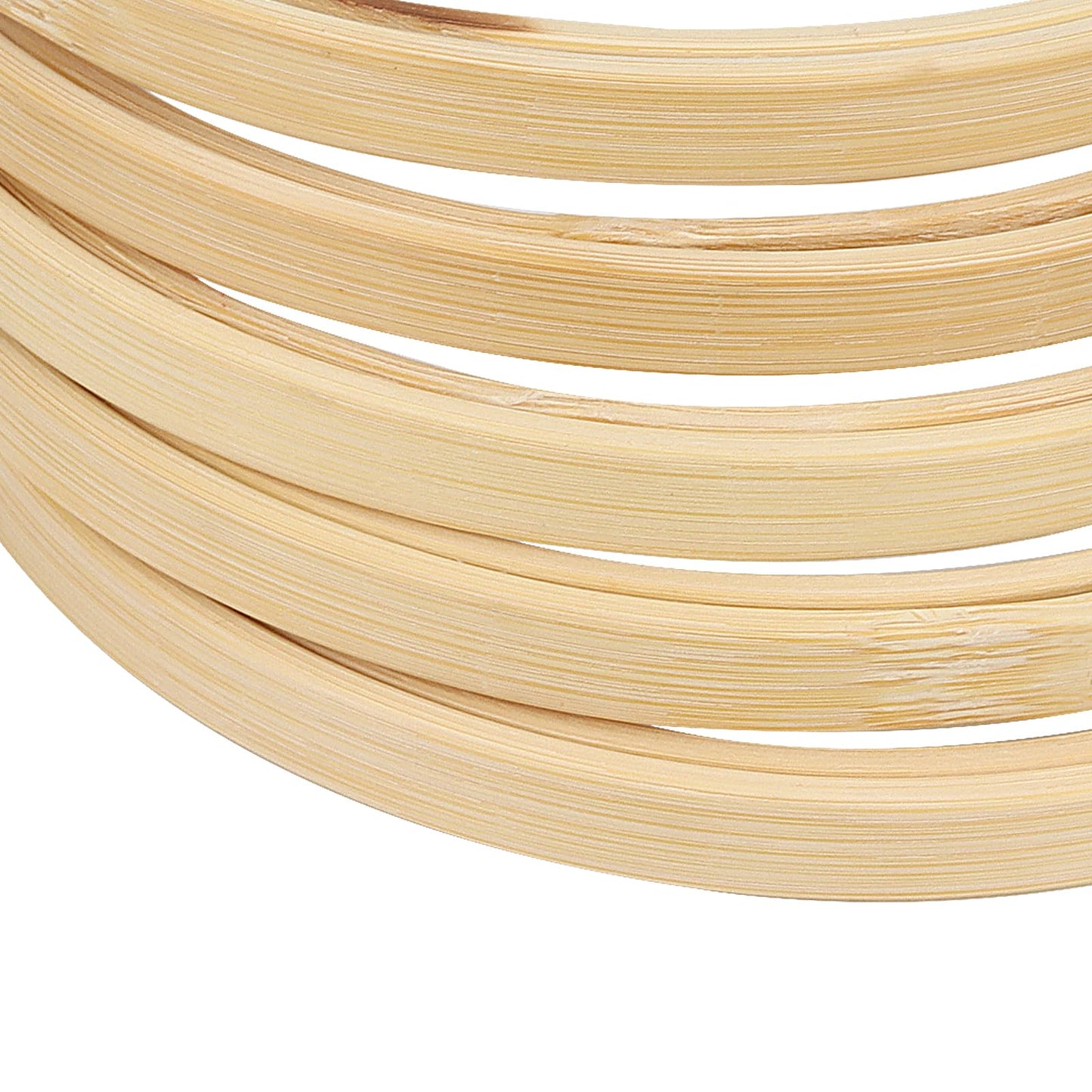 SENJEOK 30PCS 6 Inch Embroidery Hoops, Cross Stitch Circle, Bamboo Embroidery Rings Needlework Supplies for DIY, Craft