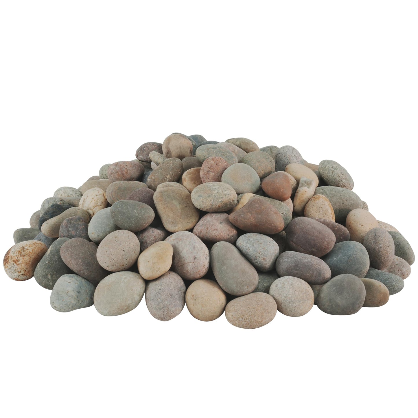 VINICS Pebbles for Indoor Plants 20lbs, 1-2 Inch Natural River Rocks, Hand-Picked Premium Stones for Landscaping and Garden Design, Fish Tank, Flower Pots, Pathways and Backyard, Mixed Color