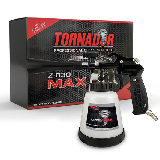Tornador Max Z-030 Car Cleaning Gun 32oz | Patented Power Rotation & Ergonomic Grip | Swivel Air Inlet | High-Pressure Detailing Tool for Interior & Exterior Cleaning