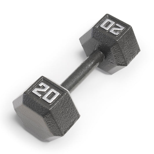 Marcy 20lb Cast Iron Hex Dumbbell, Single, IV-2020