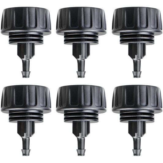 Gardrip 3/4 Inch Female Pipe Thread to 1/4 Inch Drip Irrigation Tubing Adapter: 6 Pieces 1/4 In. Barbed Drip Line x 3/4 In. Faucet PVC Adapter Connect 3/4" FHT Faucet