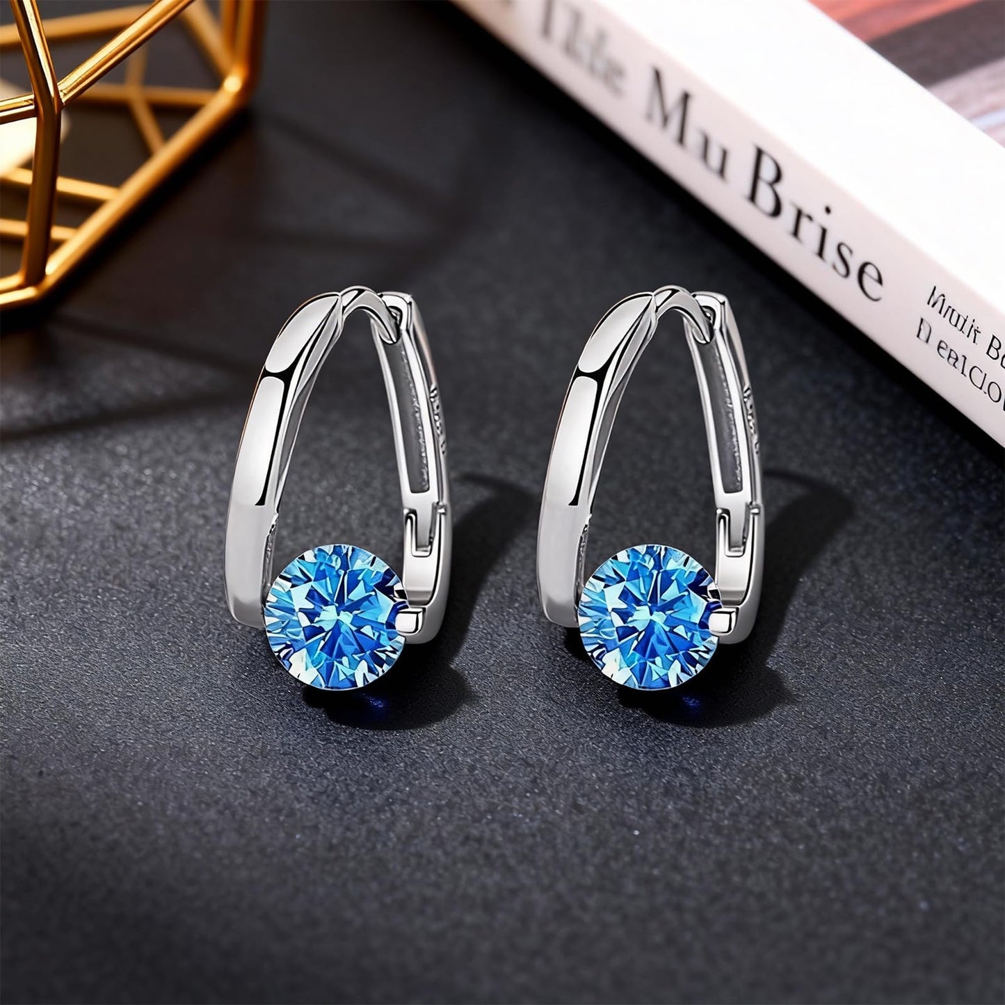 Lymphatic Earrings for Women Silver Zircon Hoop Huggie Earrings Dainty Fashion Jewelry Gifts