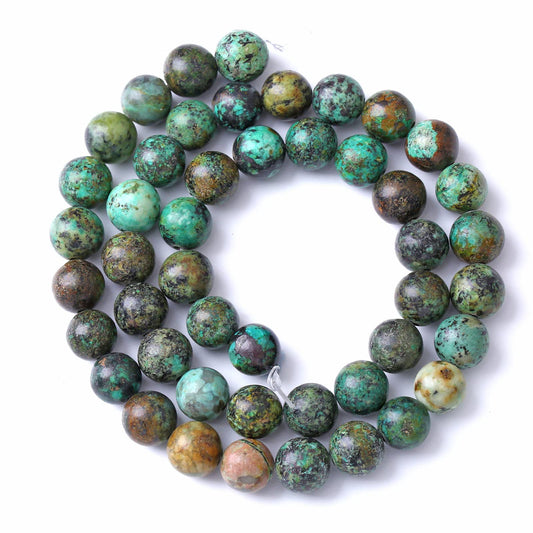 4MM 88PCS Natural Stone Green African Turquoise Spacer Loose Beads for Jewelry Making DIY Bracelet Necklace