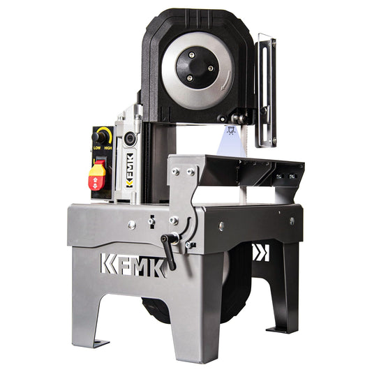 KFMK 10A Variable Speed Metal Band Saw with Large Workbench, 5" Cutting Capacity, Adjustable Speed 137-472 FPM, BandSaw Perfect for Metalworking, Knife Cutting