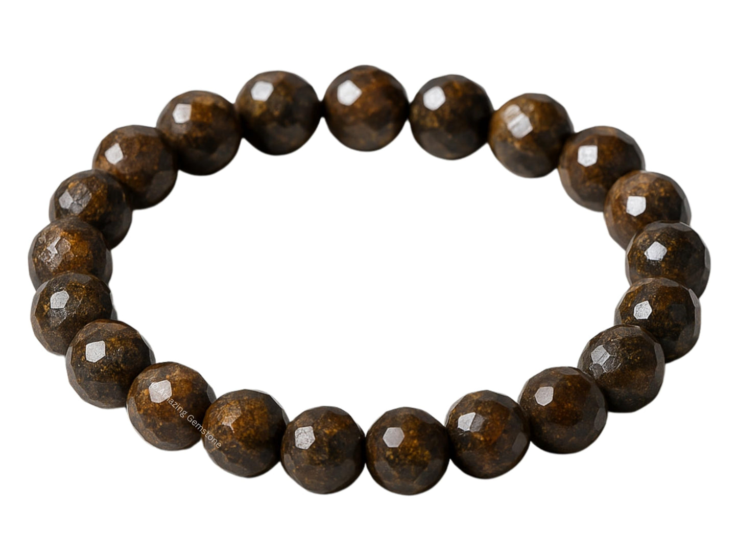 Amazing Gemstone Bronzite Bracelet for Women - Chakra Mens Bracelet Protection Crystals and Healing Stones - Blessing Bracelet Spiritual Meditation Gift Christmas Stocking Stuffers