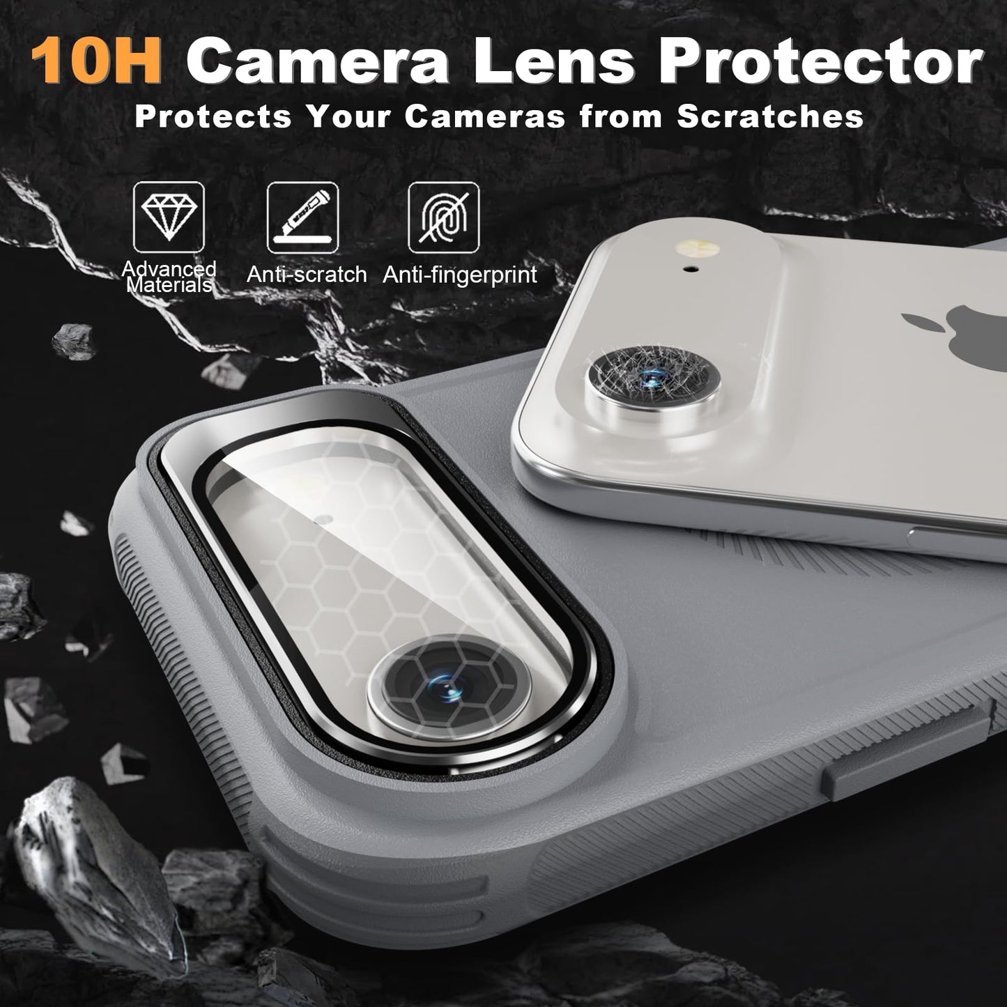 for iPhone 17 Air Case with Stand & Built-in Camera Cover Birthday Gifts for Women, MagSafe Compatible, Heavy-Duty Shockproof Protection, Magnetic & Rugged Phone Cover for iPhone 17 Air 6.5''