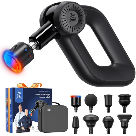 BOB AND BRAD D6 Pro Max+ Massage Gun with Heat and Cold, Powerful Deep Tissue Percussion Massager with 16mm Amplitude, FSA Eligible & HSA Approved Professional Muscle Massager Gun for Athletes