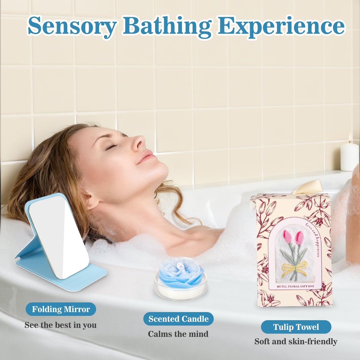 GiftBliss Spa Gift Baskets For Women, Self Care Gift Basket, Comfort Baskets For Women, Get Better Soon Care Package , Birthday Gifts For Girls, Hug In A Box Sympathy, Stress Relief Gifts For Men