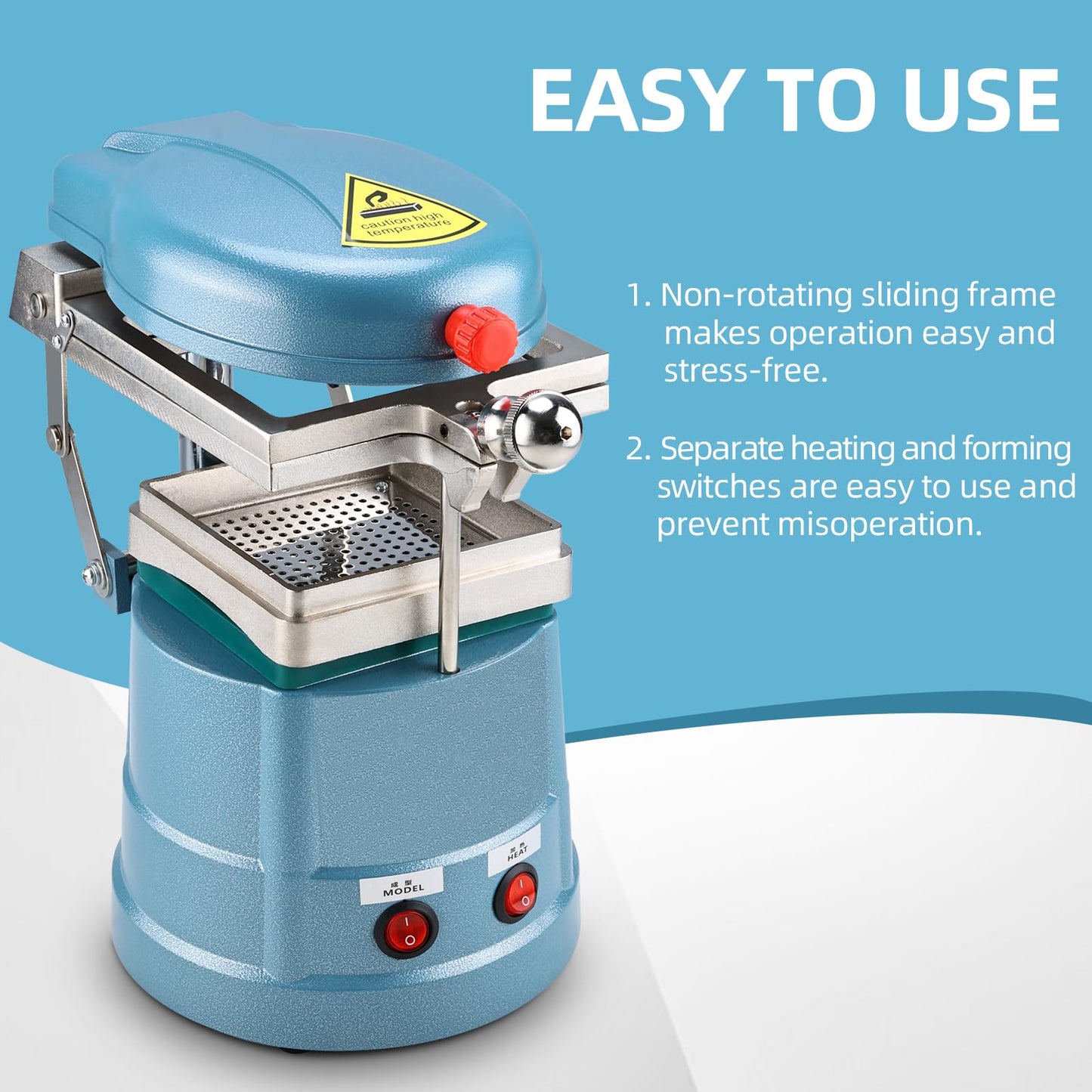 NORJIN Vacuum Forming Machine 110V, Lab Equipment Vacuum Suction Heat Molding Former with Steel Balls