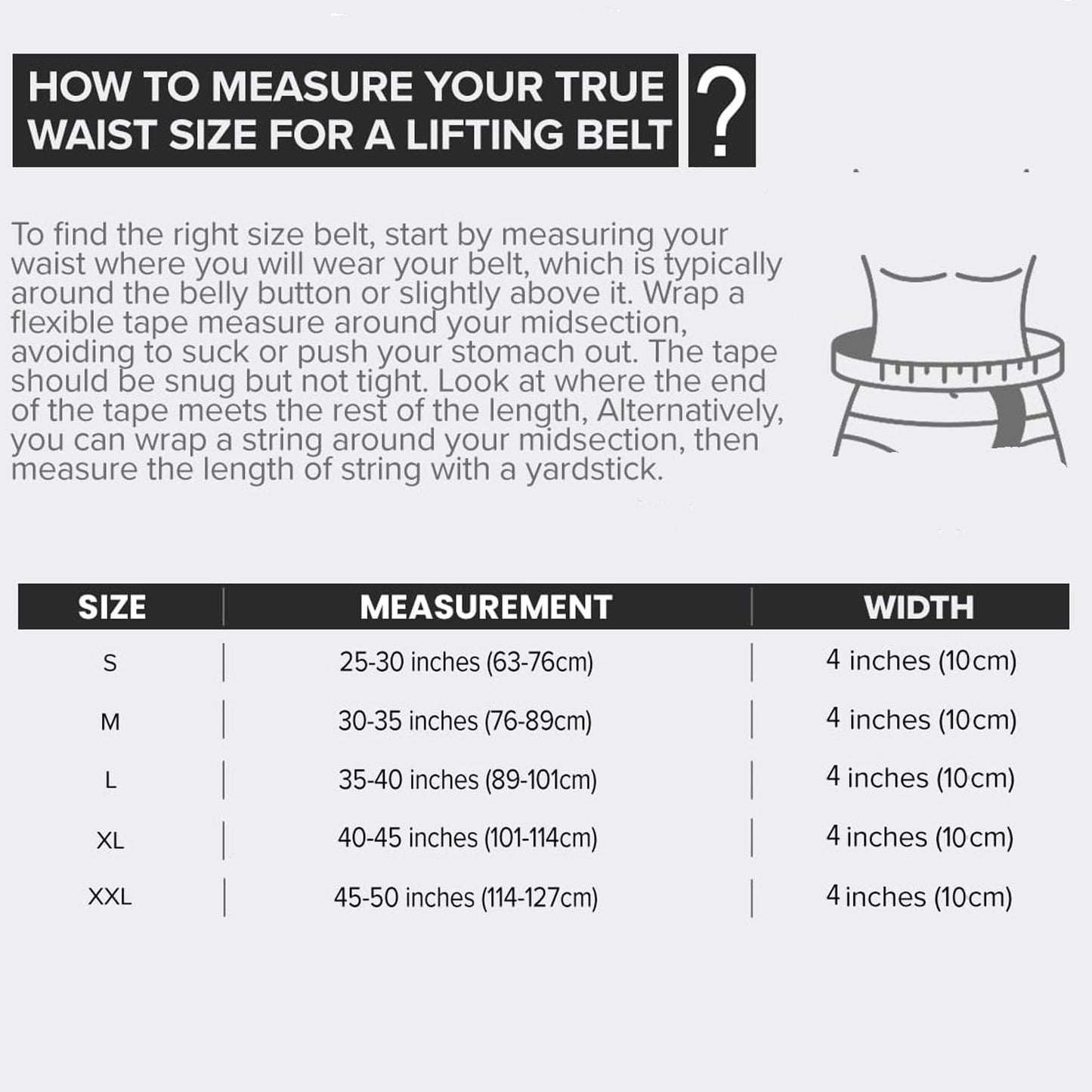 Powerlifting Belt - IPF Approved – Weight Lifting Belt 10mm - Prong Weightlifting Belt for Squats, Deadlift, and Bench Press – Lifting Belt Leather 4in for Men and Women – Back Brace for Gym, Workout, Strength Training, Strongmen & Power Lift (Grey, Large