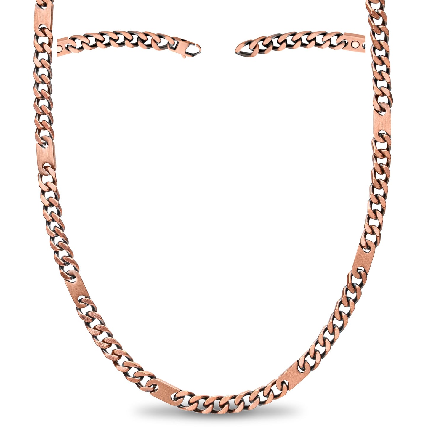 MagnetRX Copper Magnetic Necklace - Effective Necklace for Men and Women - 99.9% Pure Copper Chain with Magnets (20.0 Inches)