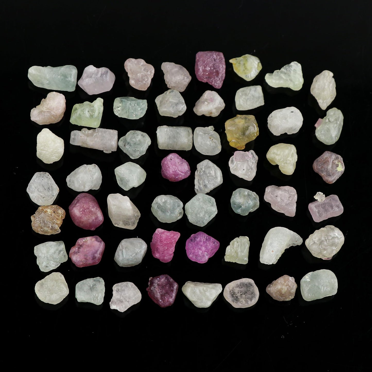 CRYSTALIS (250 ct.) Natural Multi Sapphire Loose Gemstone Wholesale Bulk Rough Jewelry Making Supply, Chakra & Healing Raw Stones, Wire Wrapping, DIY, Gem Collection, (Size : 8-12mm)