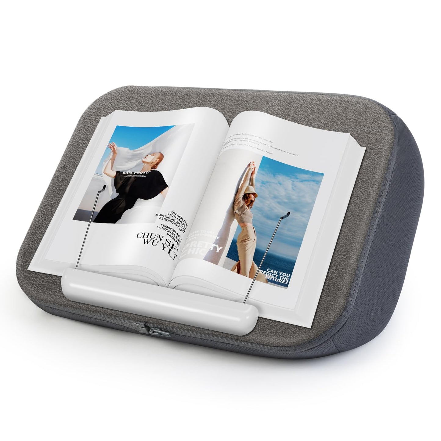 elitehood Book Stand, Comfortable Book Stand with Pillow Pad for Hand Free Reading in Bed, Bed Book Lap Holder - Minimize Neck Strain & Perfect Idea for Book Lovers in Dorm Room or Anywhere