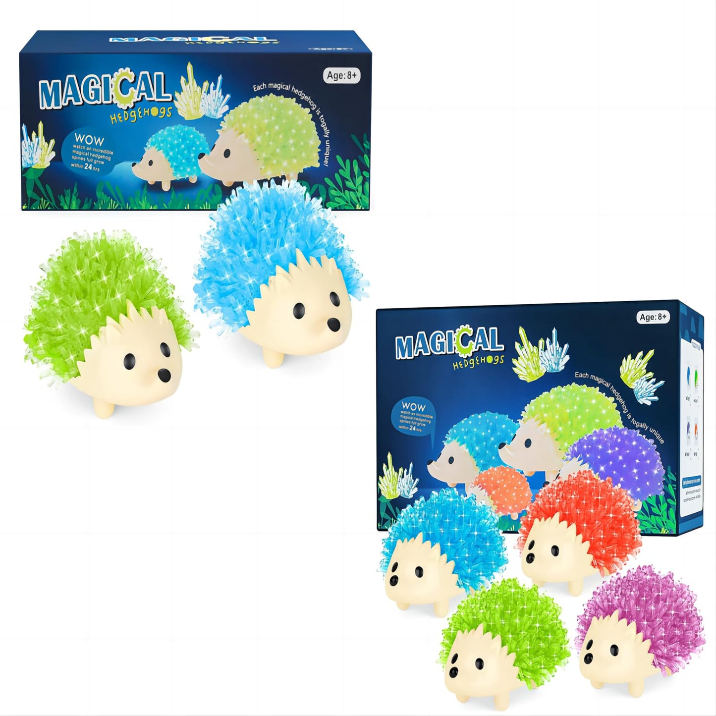 sdaymol Crystal Growing kit for Kids - Hedgehog to Grow，Science Experiments STEM Toys Crystal Science Kits for Teens STEM Gifts for Boys & Girls 8+