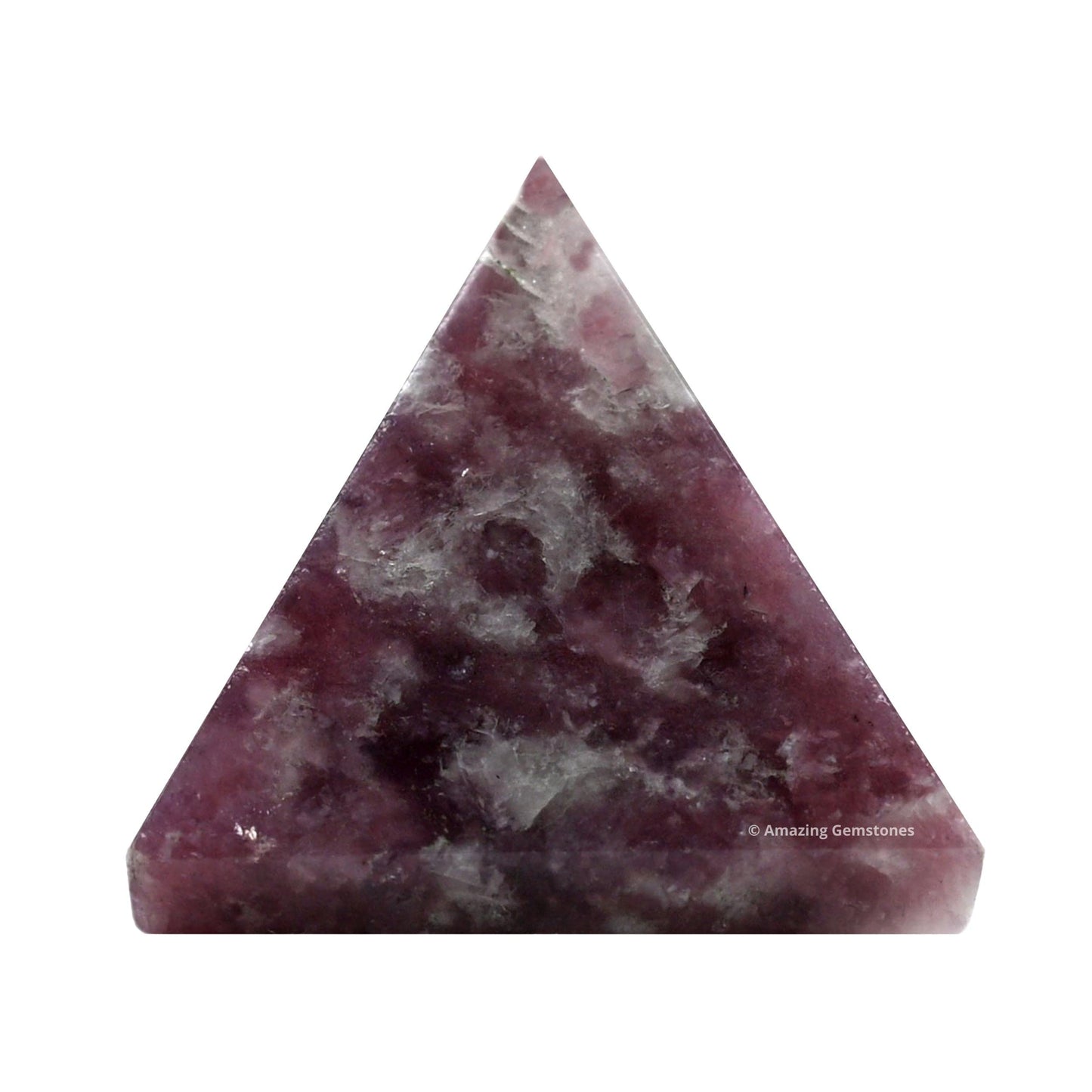 Amazing Gemstone Lepidolite Pyramid Crystal Healing Stones - 1" Great Pyramid Figurine of Natural Stone Pyramid for Meditation, Reiki, Chakra Balancing and Crystal Pyramids Grid