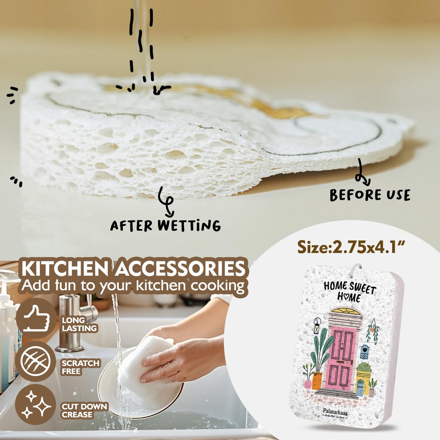 6 Pcs Housewarming Gifts Set for Women Friends Neighbor, New Home Essentials with Bamboo Cutting Board & 4 Blessing Spoons, New Home New adventure New Memories 2026