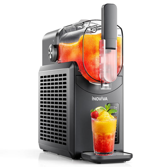 Slushie Machine, No Ice Needed, 88 oz INOVIVA Slushy Machine for Home with Self-Cleaning Function, Professional Frozen Drink Maker, 5 Preset Programs, Frozen Margaritas, Frappés, Milkshake