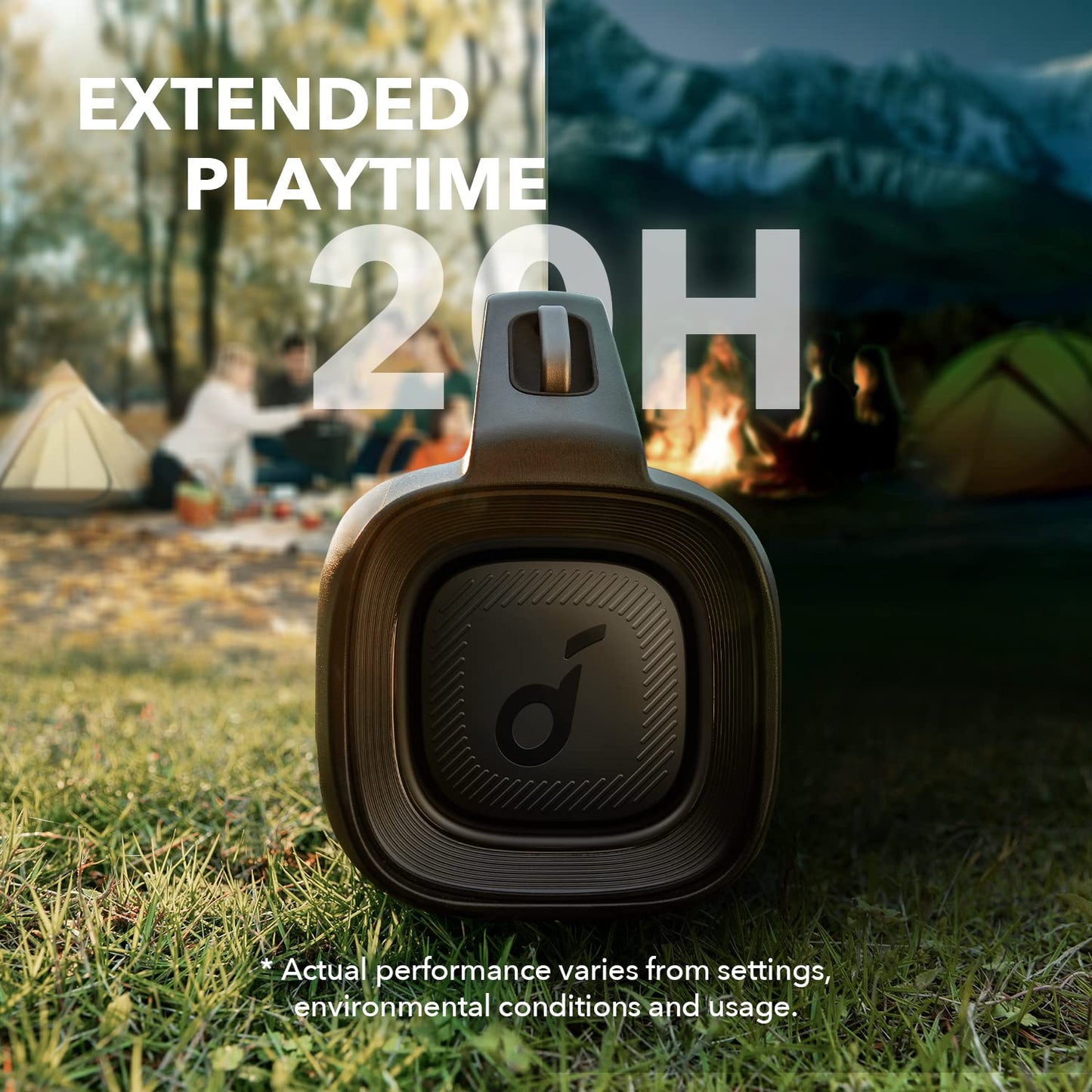 Soundcore Anker Motion Boom Plus IP67 Outdoor Speaker with 80W Stereo Sound, Black