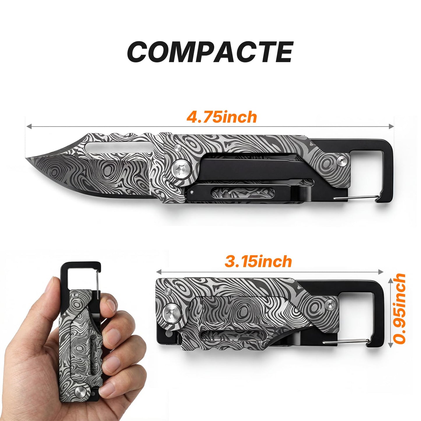 Stocking Stuffers Gifts for Men Women - Pocket Knife, Multitool Knife - Christmas Bulk Gifts, Box cutter, Mini Knives for Everyday Carry - EDC Gadgets for Camping, Hiking, Fishing Survival Gear