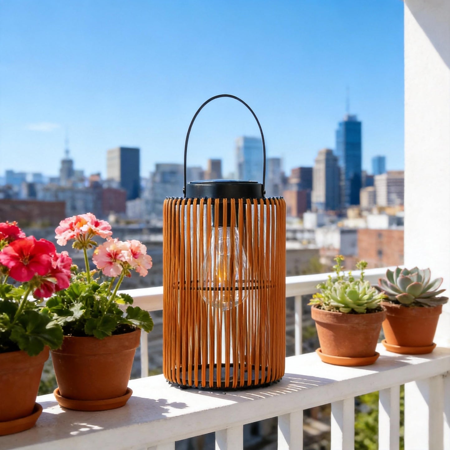 LEOKED Solar Lanterns Outdoor Waterproof Suitable for Gardens Backyard, Patio Decor, Birthday Gifts for Women Mom Grandma, Hanging Garden Lights for Outside