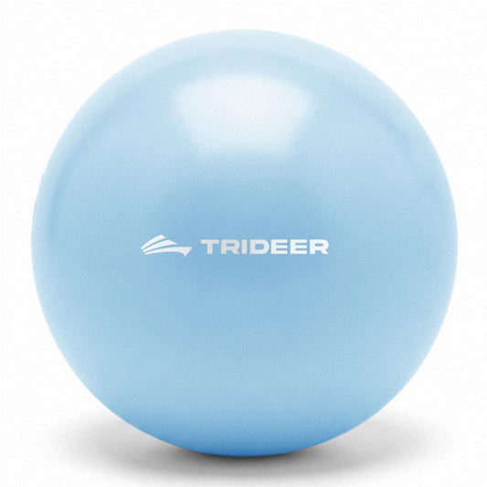 Trideer 9-Inch Pilates Ball, Small Exercise Ball for Yoga, Core Training, Physical Therapy, Balance, Stability and Stretching Pilates Equipment with Inflation Straw (Baby Blue)