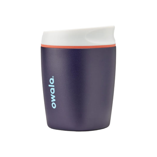 Owala SmoothSip Insulated Stainless Steel Coffee Tumbler, Reusable Iced Cup, Hot Coffee Travel Mug, Perfect for Cappuccino, BPA Free, 10 oz, Navy (Telescope Tales) (Pack of 8)