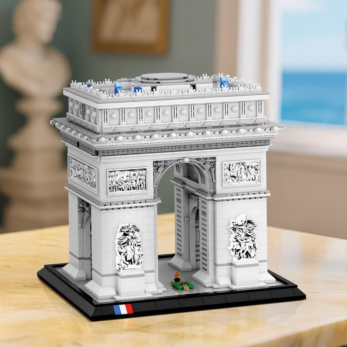 Reobrix Arc de Triomphe Building Set for Adults, 3395 PCS Paris Landmark Architecture Model Kit, DIY Construction Toy Blocks with Exquisite Details, Collectible Display & Home Decor Gift
