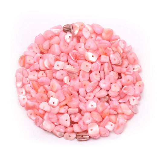 500 pcs Natural Chip Stone Beads Multicolor 5 mm to 8 mm Irregular Gemstone Healing Crystal Loose Rocks Bead Hole Drilled DIY for Bracelet Necklace Earrings Jewelry Making Craft