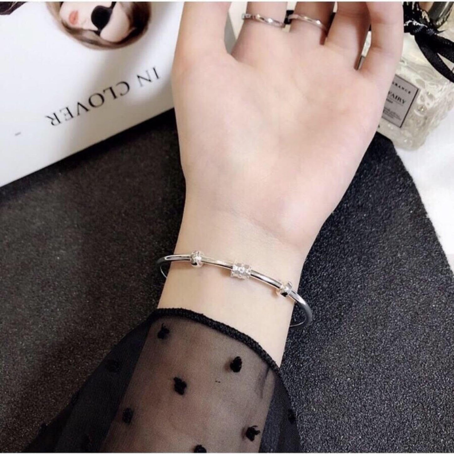 Handmade 925 Sterling Silver Bangle Bracelets For Women Men Anxiety Relief Bangle Bracelets High Polish Adjustable Wrap Bangle Bracelets Inspirational Cuff Bracelets For Women Minimalist Jewelry Gifts