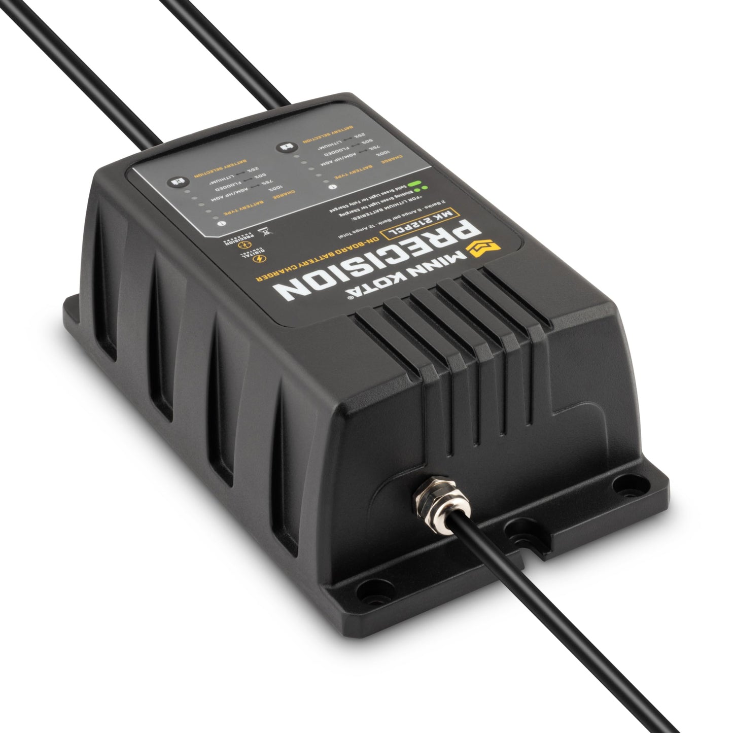 Minn Kota Precision MK-212PCL On-Board Marine Battery Charger – 2 Banks, 6 Amps Each