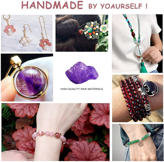 32PCS 12MM Natural Fluorite Stone Beads Energy Healing Beads for DIY Jewelry Bracelet Necklace Making for Jewelry Making15Inch