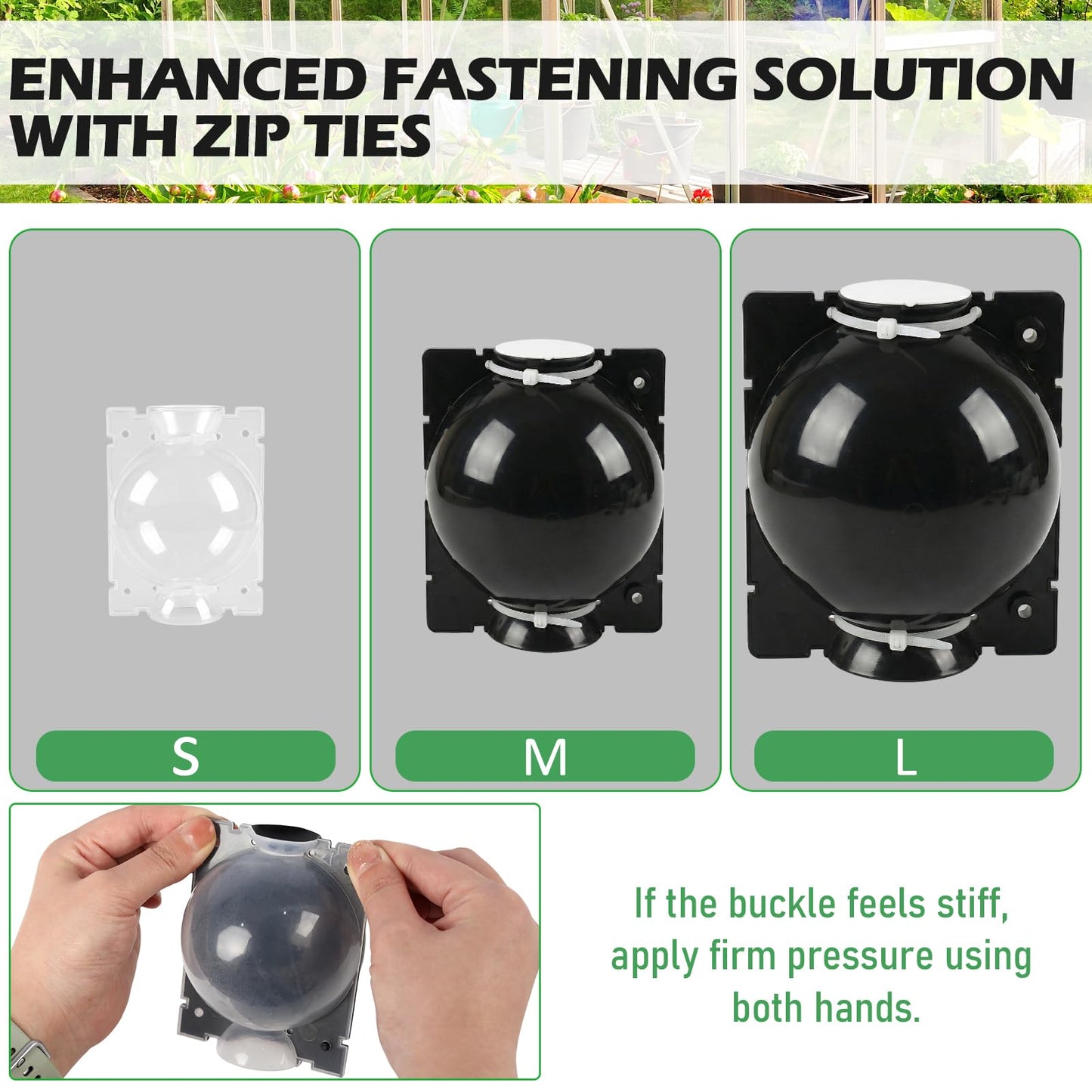NVAAV Tree Root Growing Box, Air Layering Pods Propagation Kit, Reusable Half Transparent Plants Asexual Reproduction Grafting Ball for Fast Propagation Plants (6pcs Meidum + 6pcs Large)