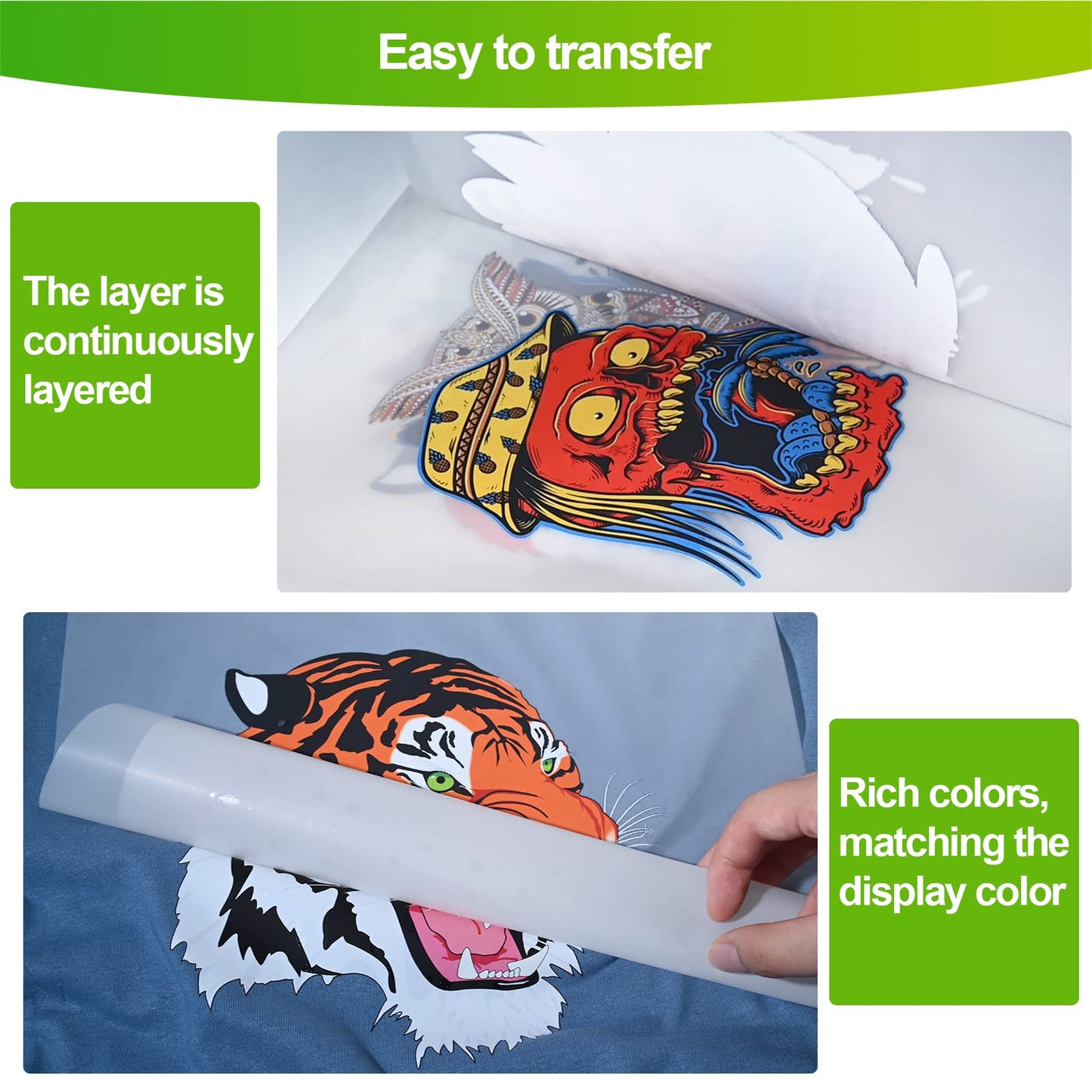 CenDale DTF Sublimation Kit - 30 Sheets A4 DTF Film for Sublimation Hack, 14oz DTF Powder White，DTF Transfer Starter Kit, Hot & Cold Peel DTF Transfer Film and Powder Kit for DTF & Sublimation Printer