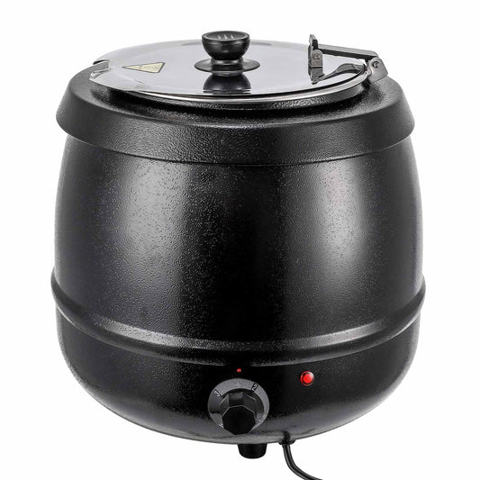 Takywep Commercial Soup Warmer - 10.5 Quart Capacity, Precise Temperature Control, Ideal for Restaurants and Large Family Gatherings (Black)