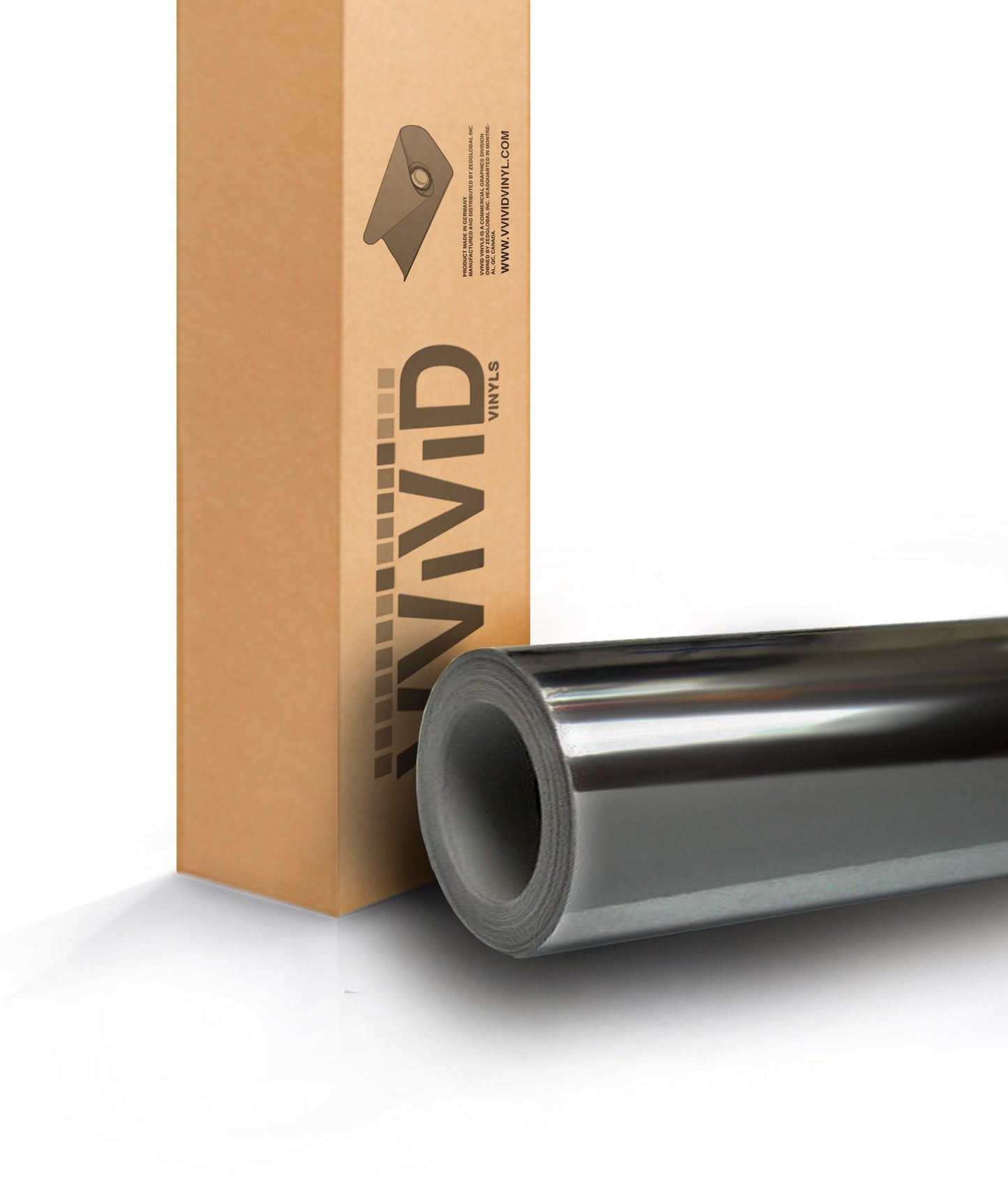 VVIVID® XPO Black Chrome Cast Vinyl Mirror Finish Bubble-Free Car Wrap Interior (20ft x 5ft)