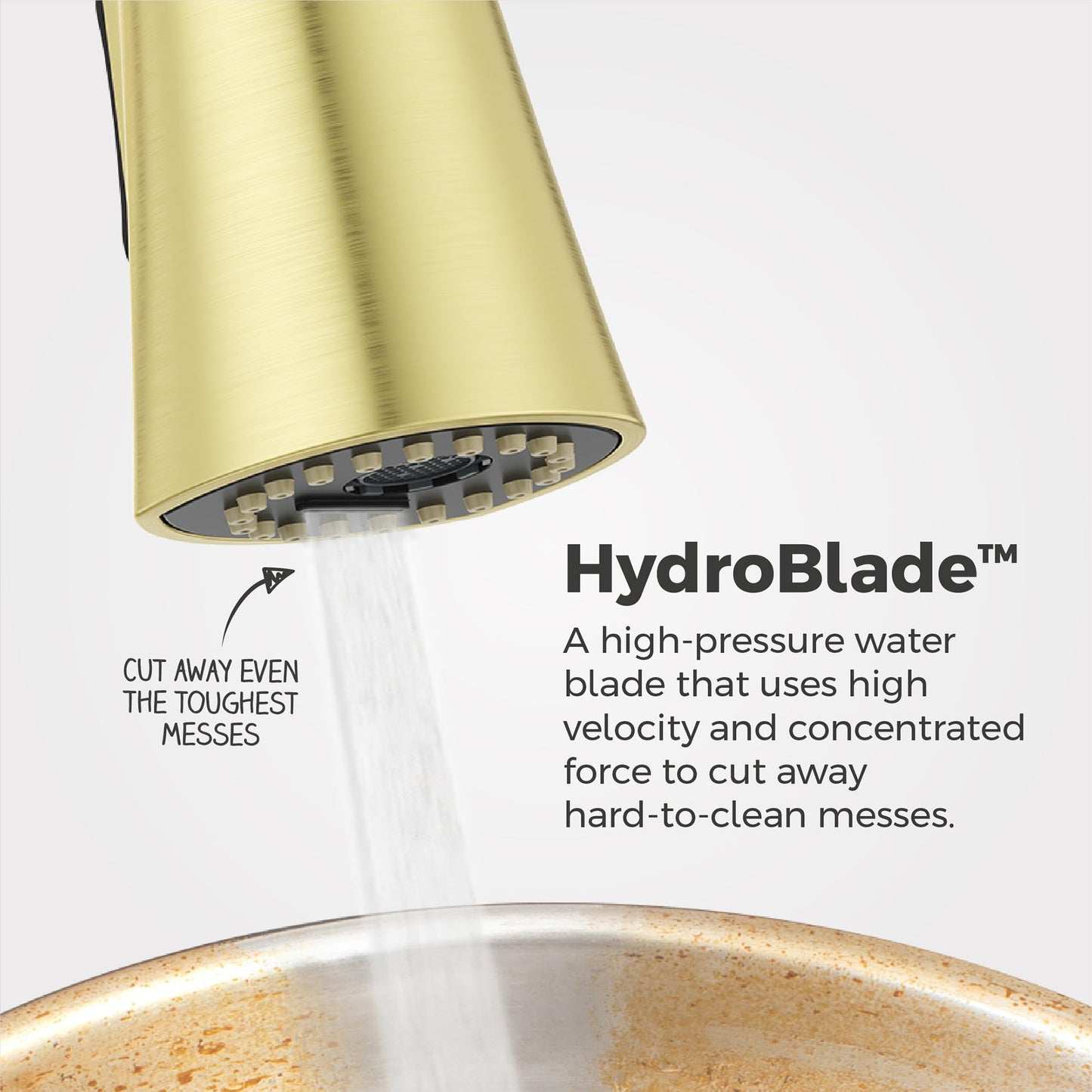 Pfister Talega Pull-Down Kitchen Faucet in Brushed Gold